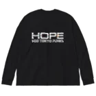 VΞDRA ART WORKSのNTP Guild HOPE - Moji logo collection / White Big Long Sleeve T-Shirt