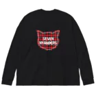 SEVEN NYANDERSのSEVEN NYANDERS ロゴ　タータンチェックRED Big Long Sleeve T-Shirt