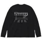 ぺんぎん24の正しいけど…拒否柴(ホワイト) ビッグシルエットロングスリーブTシャツ