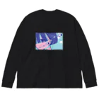 海月の街 aocoのクラゲと呼吸／ロンT Big Long Sleeve T-Shirt