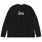 T-BRAVEのVANQUISH 巨大ロゴロンT 黒・ネイビー ビッグシルエットロングスリーブTシャツ