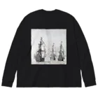 PALA's SHOP　cool、シュール、古風、和風、のダンケルクの戦い ウィレム・ファン・デ・ヴェルデ（I） 1659年 Big Long Sleeve T-Shirt