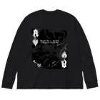 loveclonesのBLACK SANTA 03 Obscure Desire ブラックサンタ ネガver. Big Long Sleeve T-Shirt