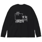 オカ氏のNEKO-Girl White Big Long Sleeve T-Shirt