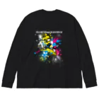 TukiのPAINT ビッグシルエットロングスリーブTシャツ