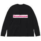 Sneakreamのストロベリーアイスクリームスニーカー ビッグシルエットロングスリーブTシャツ