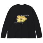 chave-shopのシンメタイガー Big Long Sleeve T-Shirt