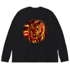 WonderOfNatureのトラ Big Long Sleeve T-Shirt