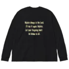 アニマル四字熟語のフランンツマルクの青い馬　 Big Long Sleeve T-Shirt