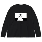 Tentative_Sensationの進め！勇気を持って困難を乗り越える言葉とイラスト Big Long Sleeve T-Shirt