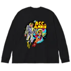 islandmoon13の宇宙の男女　　昔のアメコミ風 Big Long Sleeve T-Shirt