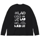 yahagibsonのLADロゴとかなんとか ビッグシルエットロングスリーブTシャツ