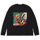 のんびりアート工房のガラクタアート Big Long Sleeve T-Shirt