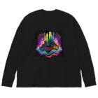 のんびりアート工房のサイバーパンク都市 Big Long Sleeve T-Shirt