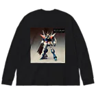 MAD Seriesのガンプラっぽいロボ ビッグシルエットロングスリーブTシャツ