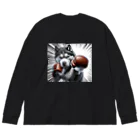 choropperのボクサーハスキー Big Long Sleeve T-Shirt