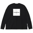 DongriTeam STOREのDongriTeamスクエアロゴロングスリーブTシャツ Big Long Sleeve T-Shirt