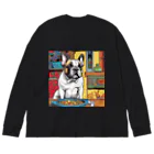 ブヒブヒフィーバーのフレブル Big Long Sleeve T-Shirt