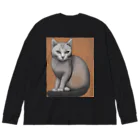 F2 Cat Design Shopのhairless cat 001 Big Long Sleeve T-Shirt