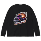 なおちゅん・デザインはうすのアメリカン・ステッカーシリーズ1 Big Long Sleeve T-Shirt