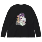 Chinchilla’ｓ（ちんちら～ず）の葉月なちゅえ＆ほわぷりちんちらーずコラボグッズ Big Long Sleeve T-Shirt