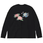 nanaqsaの獅子と牡丹 Big Long Sleeve T-Shirt