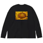 TOMOYA MURAKAMIのSUN FLOWER  Big Long Sleeve T-Shirt