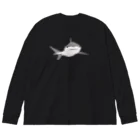 さかたようこ / サメ画家のほわっとサメ/ぽんっとワンポイント Big Long Sleeve T-Shirt