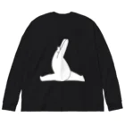 しろくま&ペンギン通信のしろくまヨガC Big Long Sleeve T-Shirt