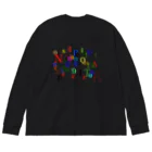 ヒラエイのアルファベットと数字の洪水 Big Long Sleeve T-Shirt