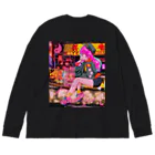 寅丑商會の架空の90年代アニメ Big Long Sleeve T-Shirt