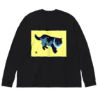 無真獣73号のたてがみのある猫 Big Long Sleeve T-Shirt