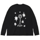 cosmicatiromの漫才マイク 白 Big Long Sleeve T-Shirt