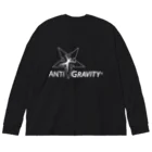 AntiGravityJAPANのLOGOホワイト ビッグシルエットロングスリーブTシャツ