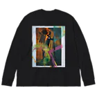 クワモト カツヒコの突破 Big Long Sleeve T-Shirt