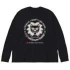 ブルックリンミートファクトリーのアイラブミディアムレア 「ライオンのガブリエル」 WHT Big Long Sleeve T-Shirt