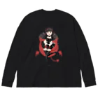 babyakanekoのなご村さん×あかねこコラボグッズ Big Long Sleeve T-Shirt