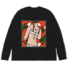 まどろみの温度のうしろすがた オレンジ Big Long Sleeve T-Shirt