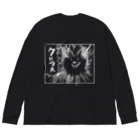 pon×2のクシャミをして爆発したサモエドイヌのグッズ Big Long Sleeve T-Shirt