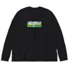 シソイロハの誰かと見た景色　ひまわり畑 Big Long Sleeve T-Shirt