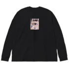 idolclass_aのぴえんロンT Big Long Sleeve T-Shirt