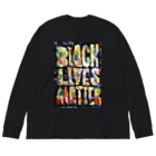 manのblack lives matter 2 ビッグシルエットロングスリーブTシャツ