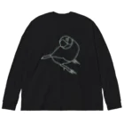 PiZakkuの君のそばに　線画 Big Long Sleeve T-Shirt