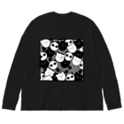 hr. grassのMONOCHROME BEARS ビッグシルエットロングスリーブTシャツ