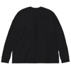 萩岩睦美のグッズショップのビッグシルエット長そでＴ　バックプリント　ワタリガラス（カラー） Big Long Sleeve T-Shirt