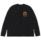 KasaLine (カサライン)のKasaLine Lion ビッグシルエットロングスリーブTシャツ