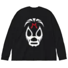 DRIPPEDのMIL MASCARAS MASK-ミル・マスカラスマスク 白ロゴ ビッグシルエットロングスリーブTシャツ