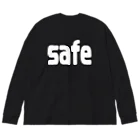 inko andのsafe／out ビッグシルエットロングスリーブTシャツ