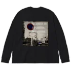 oka__のモノクロ Big Long Sleeve T-Shirt