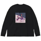 "Witches" IllustrationsのLipsticks&Cigarettes Big Long Sleeve T-Shirt